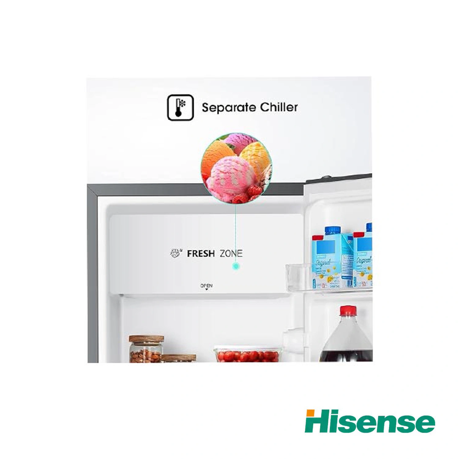 یخچال هایسنس هتلی 6 فوت مدل RR122D4SAU - تصویر 3